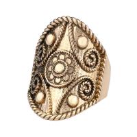 Zinc Alloy Finger Ring antique gold color plated fashion jewelry & Unisex nickel lead & cadmium free 31mm Sold By PC