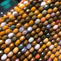 Ozean Achat Perle, Abakus,Rechenbrett, DIY & facettierte, gemischte Farben, 5x8mm, verkauft per ca. 38 cm Strang
