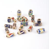 Zinc Alloy Spacer Beads Column gold color plated DIY & enamel nickel lead & cadmium free Sold By PC