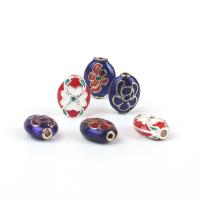 Tibetan Style Spacer Beads, plated, DIY & enamel, more colors for choice, nickel, lead & cadmium free, 10x14mm, Sold By PC