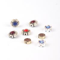 Tibetan Style Spacer Beads, plated, DIY & different styles for choice & enamel, more colors for choice, nickel, lead & cadmium free, Sold By PC