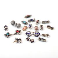 Tibetan Style Spacer Beads, plated, DIY & different styles for choice & enamel, more colors for choice, nickel, lead & cadmium free, Sold By PC