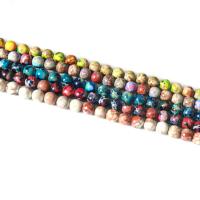 Gemstone Jewelry Beads Impression Jasper Round DIY Sold Per Approx 38 cm Strand