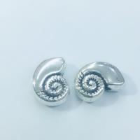 Zinc Alloy Jewelry Beads Snail antique silver color plated DIY nickel lead & cadmium free Sold By Bag