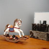 Resin Christmas Decoration Ornaments, rocking horse, cute, 210x60x165mm, Sold By PC
