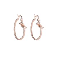 Zinc Alloy Drop Earrings Donut Plating champagne gold fashion jewelry & for woman Champagne nickel lead & cadmium free 27mm Sold By Pair