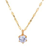 Zinc Alloy smykker halskæde, med 5cm extender kæde, forgyldt, mode smykker & for kvinde & med rhinestone, flere farver til valg, nikkel, bly & cadmium fri, Længde 45 cm, Solgt af PC