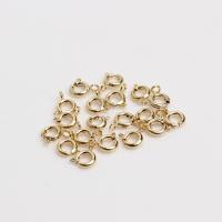 Brass Spring Ring Clasp high quality plated 6mm Sold By PC