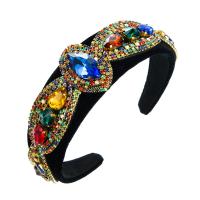 Hair Bands Cloth with Glass Rhinestone handmade fashion jewelry & for woman & with rhinestone Sold By PC