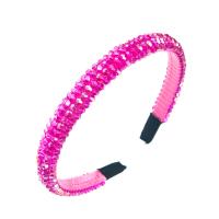 Hair Bands, Cloth, with Crystal, Korean style & for woman, more colors for choice, 355mm, Sold By PC