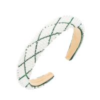 Banda del Pelo, paño, con Perlas plásticas, hecho a mano, para mujer & con diamantes de imitación, más colores para la opción, 130x25mm, Vendido por UD