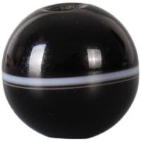 Natural Tibetan Agate Dzi Beads, Round, DIY & different size for choice, black, Approx 2PCs/Bag, Sold By Bag