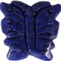 Natural Lapis Lazuli Beads Butterfly DIY blue Sold By PC