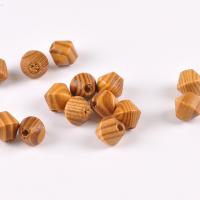 Miçangas de madeira, pinho, Polígono, DIY, 16mm, vendido por PC