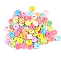 Drvo Button, Stan Okrugli, možete DIY & različite veličine za izbor, miješana boja, Približno 50računala/Torba, Prodano By Torba