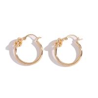Tibetan Style Hoop Earring, plated, for woman, more colors for choice, nickel, lead & cadmium free, 26x28mm, Sold By Pair