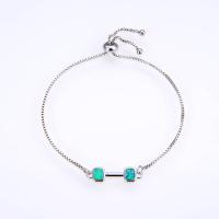 Brass Bracelet & Bangle with Opal plated for woman Length 11-22 cm Sold By PC