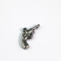 Stainless Steel Pendants, 304 Stainless Steel, Gun, DIY, 22x16mm, Sold By PC