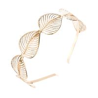 Hair Bands Zinc Alloy gold color plated for woman & hollow nickel lead & cadmium free Sold By PC