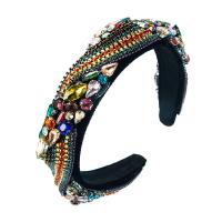 Hair Bands Flannels with Glass Rhinestone fashion jewelry & for woman Sold By PC