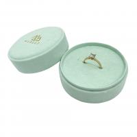 Jewelry Gift Box Velveteen Round portable & dustproof & for woman Sold By PC