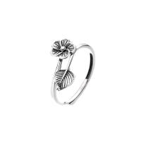 Sterling Silver šperky prst prsten, 925 Sterling Silver, Nastavitelný & pro ženy, stříbro, Prodáno By PC