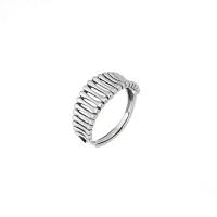 Sterling Silver Jewelry Finger Ring, 925 argento sterlina, Regolabile & per la donna & cavo, argento, Venduto da PC