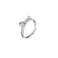 Cеребряное кольцо, Серебро 925 пробы, Регулируемый & Женский, серебряный, продается PC