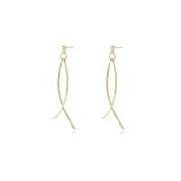 925 Sterling Silver Drop &  Dangle Earrings plated for woman 46.50mm Sold By Pair