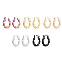 Stainless Steel Lever Back Earring, 304 Stainless Steel, Vacuum Ion Plating, fashion jewelry & for woman, more colors for choice, 20x22x3.50mm, Sold By Pair
