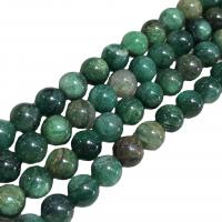 Euchlorit-Kmait Perle, rund, poliert, DIY & verschiedene Größen vorhanden, grün, verkauft per ca. 38 cm Strang