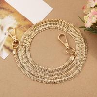 Iron Bag Straps, gold color plated, DIY, nickel, lead & cadmium free, 8mm, Length:Approx 1.18 m, Sold By PC
