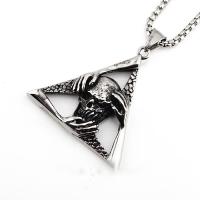 Titanium Steel Necklace, different styles for choice & for man, 45x44mm, Length:Approx 23.62 Inch, Sold By PC