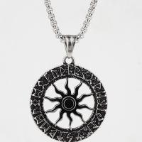Titanium Steel Necklace Unisex 34.20mm Length Approx 23.62 Inch Sold By PC