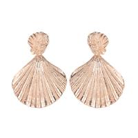 Zinc Alloy Drop Earrings Shell plated fashion jewelry & for woman nickel lead & cadmium free Sold By Pair