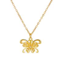 Cubic Zircon Micro Pave Brass Necklace, with 5cm extender chain, Butterfly, plated, fashion jewelry & micro pave cubic zirconia & for woman, more colors for choice, nickel, lead & cadmium free, Length:48.5 cm, Sold By PC