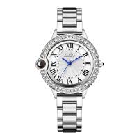 Women Wrist Watch, Tibetan Style, with Glass, Life water resistant & for woman & with rhinestone, more colors for choice, nickel, lead & cadmium free, 34x8mm, Length:Approx 8.66 Inch, Sold By PC
