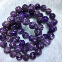 Charoite Bracelet Round polished Unisex purple 12mm Length Approx 7.5 Inch Sold By PC