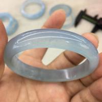aigue-marine bracelet ordinaire, beignet, poli, pour femme, bleu de mer, inner diameter: 53~58mm, Vendu par PC