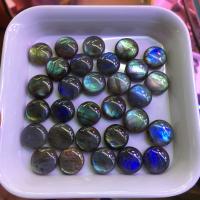Labradorite Cabochon Round polished DIY grey 13.7-14.5mm Approx Sold By Bag