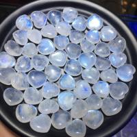 Perles Pierre de lune, Moonstone, coeur, poli, DIY & aucun trou, blanc, 15-17mm, Environ 53PC/sac, Vendu par sac