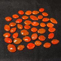 Yunnan Red Agate Decoration, Fish, Carved, red, 18u00d715u00d75~29u00d715u00d75mm, Approx 40PCs/Bag, Sold By Bag