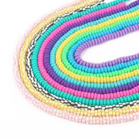 Polymer Ton Perlen , Abakus,Rechenbrett, Epoxidharzklebstoff, DIY, keine, 7x3mm, ca. 100PCs/Strang, verkauft von Strang