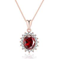 Cubic Zircon Micro Pave Brass Necklace, with 5cm extender chain, Flower, plated, fashion jewelry & different styles for choice & micro pave cubic zirconia & for woman, more colors for choice, nickel, lead & cadmium free, 16.30x23.50mm, Length:40 cm, Sold By PC
