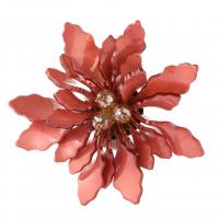 Acrylic Brooch with Iron Flower Korean style & for woman 95mm Sold By PC