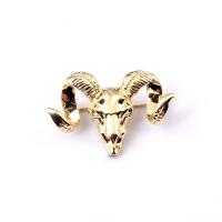 Zinc Alloy Brooches Sheep gold color plated fashion jewelry & for man nickel lead & cadmium free Sold By PC