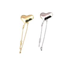 Zinc Alloy Brooches Heart plated fashion jewelry & Unisex Sold By PC