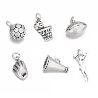 Stainless Steel Pendants 304 Stainless Steel Vacuum Ion Plating & for woman silver color Sold By PC