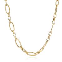 Stainless Steel Chain Necklace 304 Stainless Steel with 1.96 inch extender chain Vacuum Ion Plating for woman Length Approx 16.53 Inch Sold By PC