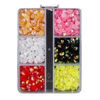 Mobile Phone DIY Decoration, Resin, with Plastic Box, more colors for choice, 80x80x19mm, Sold By Box